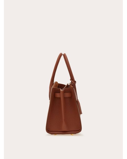 Ferragamo Brown New Studio Soft Bag (M)