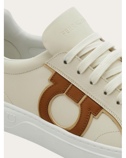 Ferragamo Natural Gancini Sneaker .5 for men