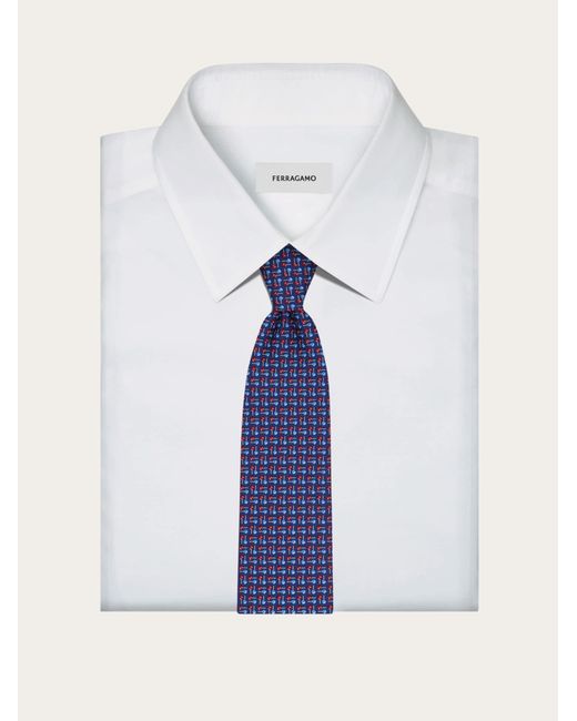 Uomo Cravatta di Ferragamo in Blue da Uomo