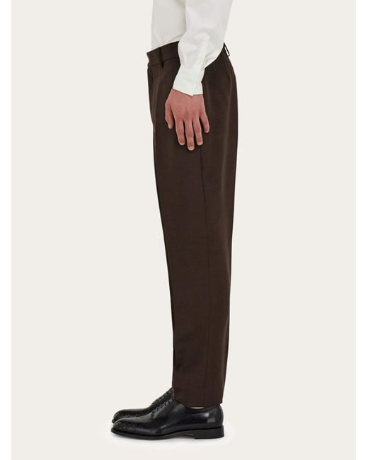 Ferragamo Brown Tailored Trouser for men
