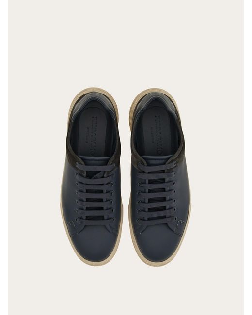 Ferragamo Blue Low Cut Sneaker for men