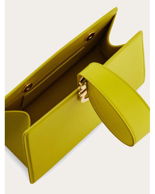 Ferragamo Yellow Mini Clutch