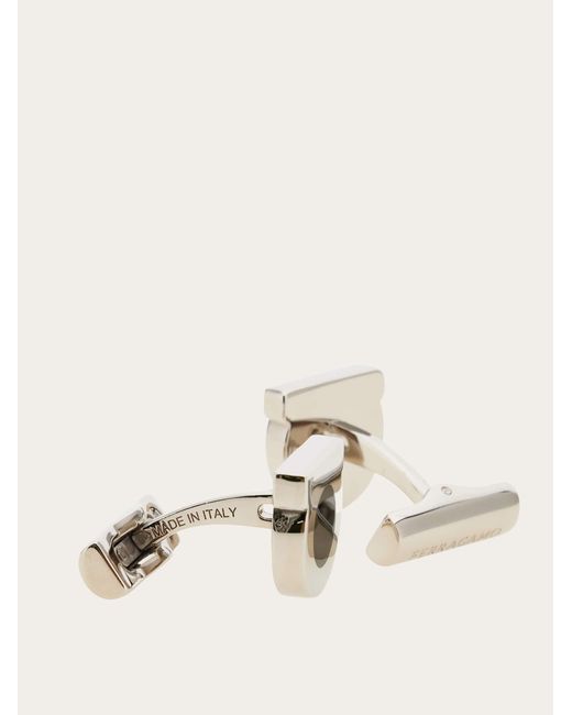 Ferragamo Natural Gancini Cufflinks for men
