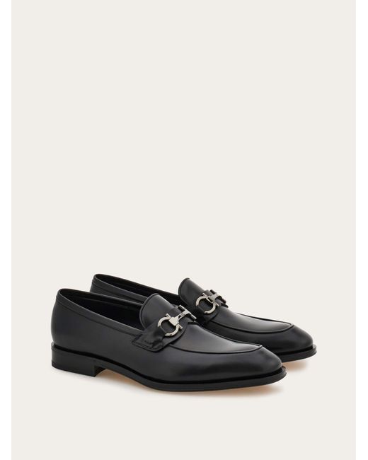 Ferragamo White Loafer With Gancini Buckle for men