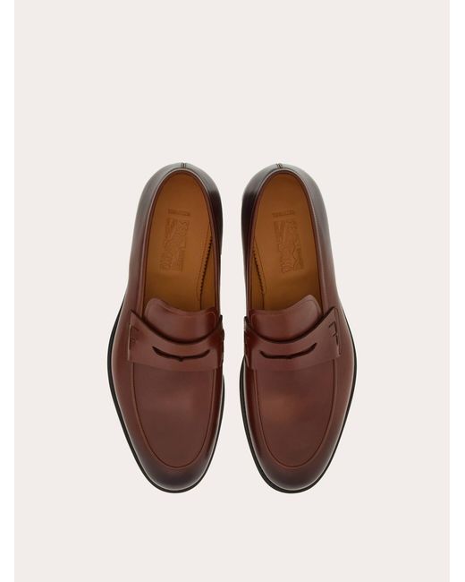 Ferragamo Brown Mocassino Penny Tramezza for men