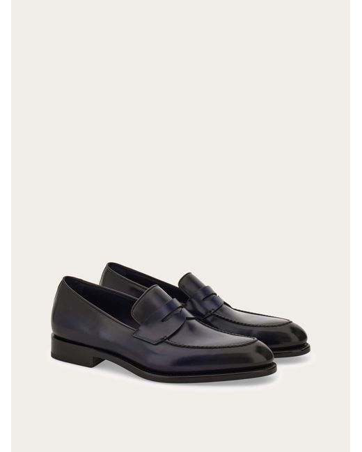 Ferragamo White Tramezza Penny Loafer .5 for men