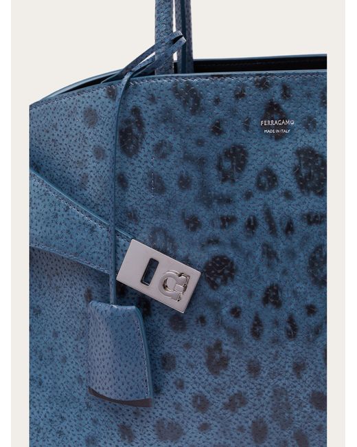 Ferragamo Blue Hug Handbag (M)