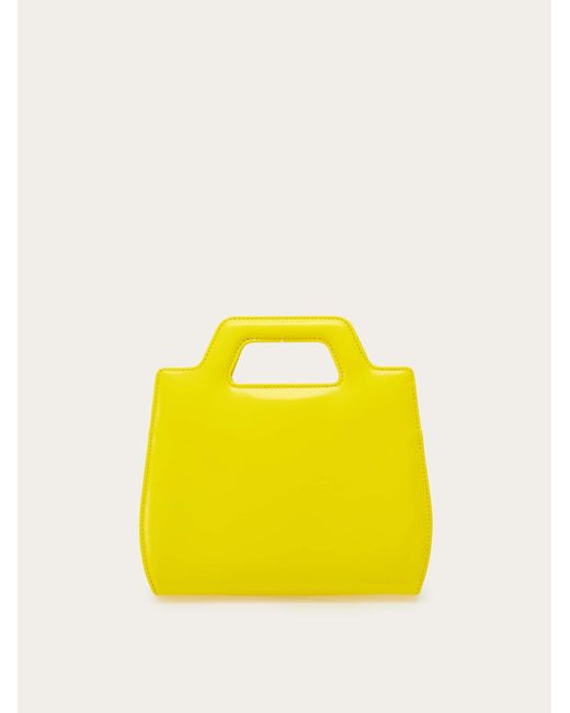 Donna Mini Bag Wanda di Ferragamo in Yellow