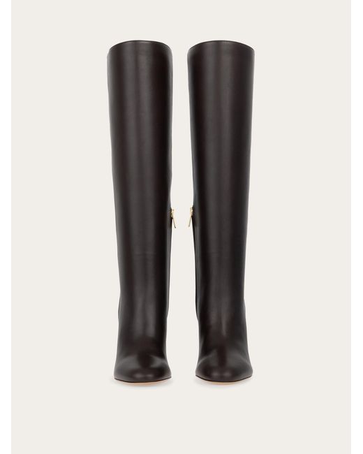 Ferragamo Black Knee High Boot