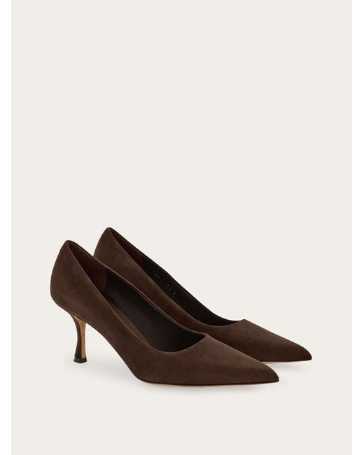 Ferragamo Brown Pump Shoe