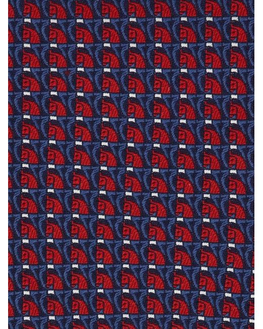 Ferragamo Purple Pegasus Jacquard Tie for men