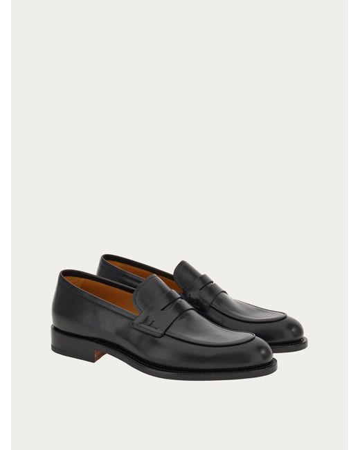 Ferragamo White Penny Loafer for men