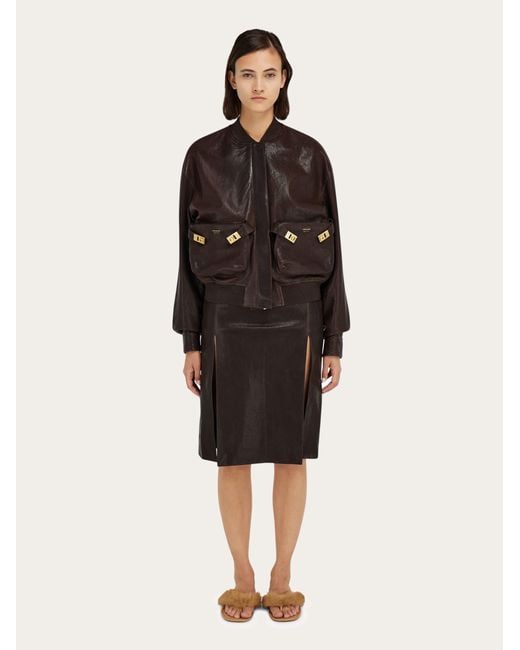 Donna Gonna di Ferragamo in Black