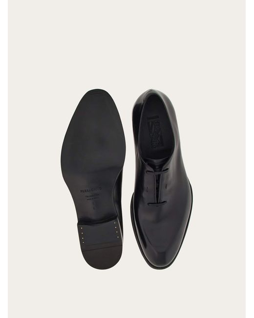 Ferragamo Herren Tramezza Oxford-Schuh mit verdeckter Schnürung in White für Herren