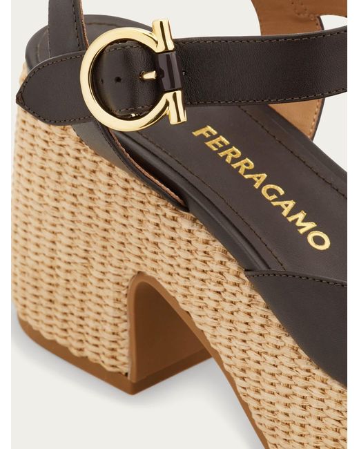 Ferragamo Natural Platform Sandal