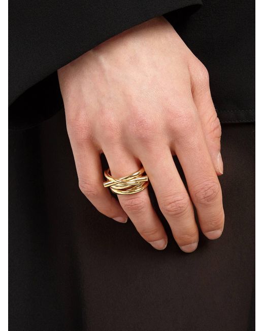 Ferragamo Natural Gancini Ring - Size 52