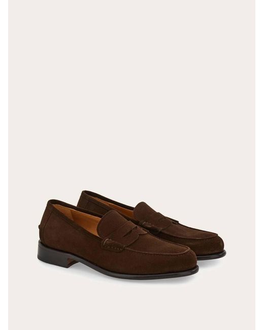 Ferragamo White Tramezza Penny Loafer for men