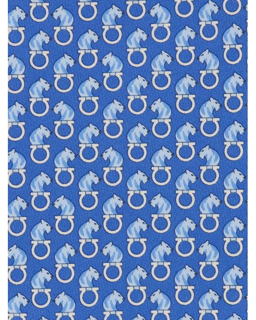 Uomo Cravatta di Ferragamo in Blue da Uomo