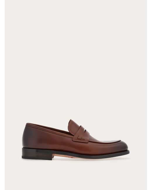 Ferragamo Brown Mocassino Penny Tramezza for men
