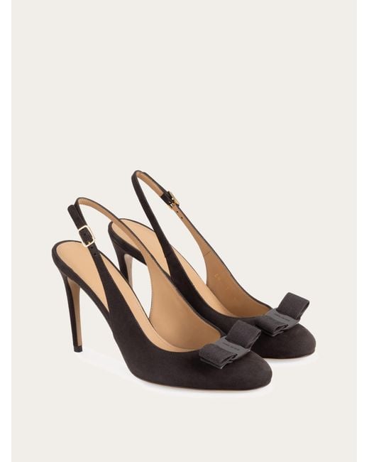 Ferragamo Natural Vara Bow Slingback