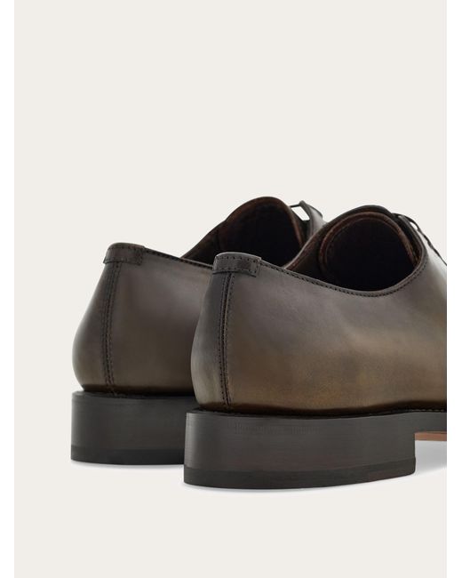 Ferragamo Green Tramezza Plain Toe Oxford for men