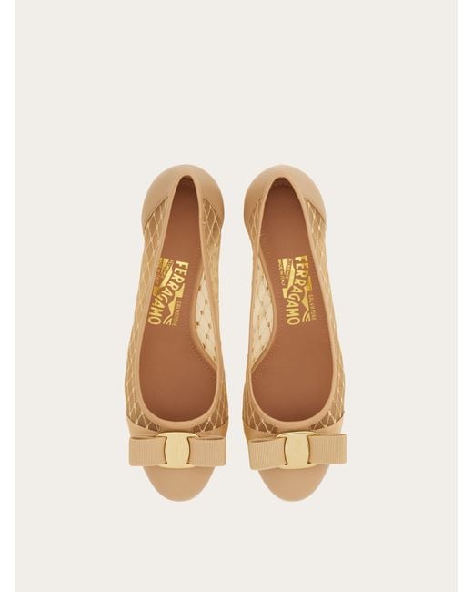 Ferragamo Natural Vara Pump