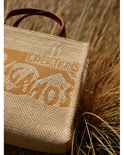 Ferragamo Natural Tote Bag With Logo (M)