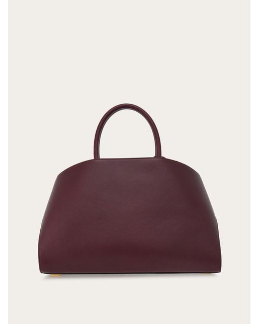 Ferragamo Purple Hug Handbag (M)