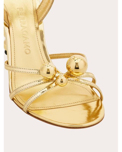 Ferragamo Natural Spherical Heel Sandal .5