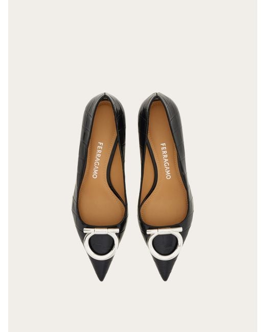Ferragamo Multicolor Maxi Gancini Pump