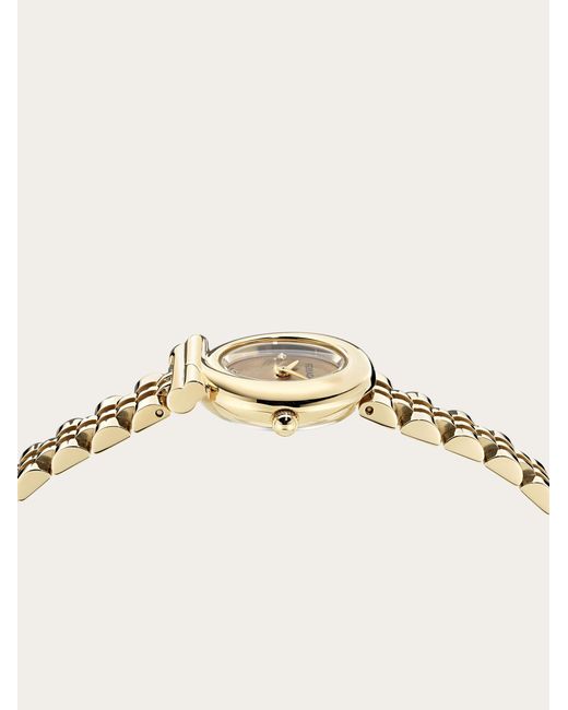 Ferragamo Metallic Gancini Twisted Watch