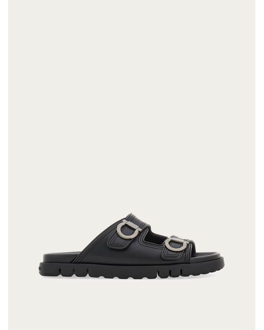 Ferragamo White Double-Strap Sandal .5 for men