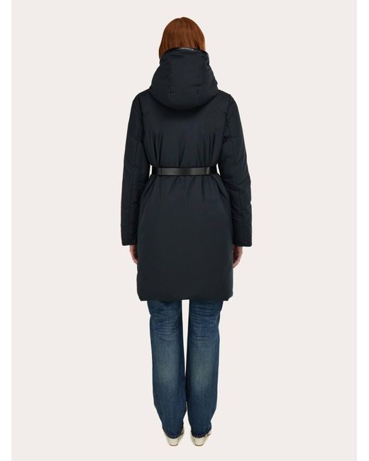 Ferragamo Blue Padded Parka Jacket