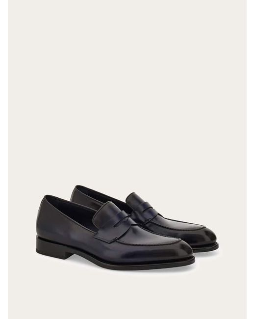 Ferragamo White Tramezza Penny Loafer .5 for men