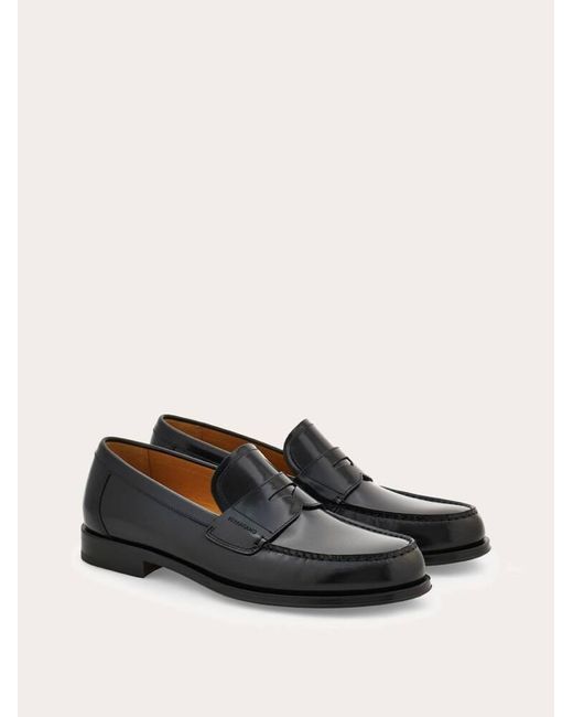 Ferragamo White Penny Loafer .5 for men