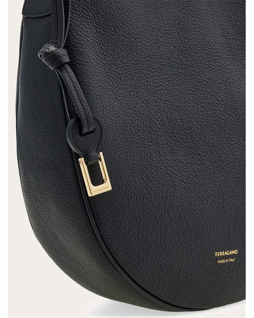 Ferragamo Black Hobo Bag (M)