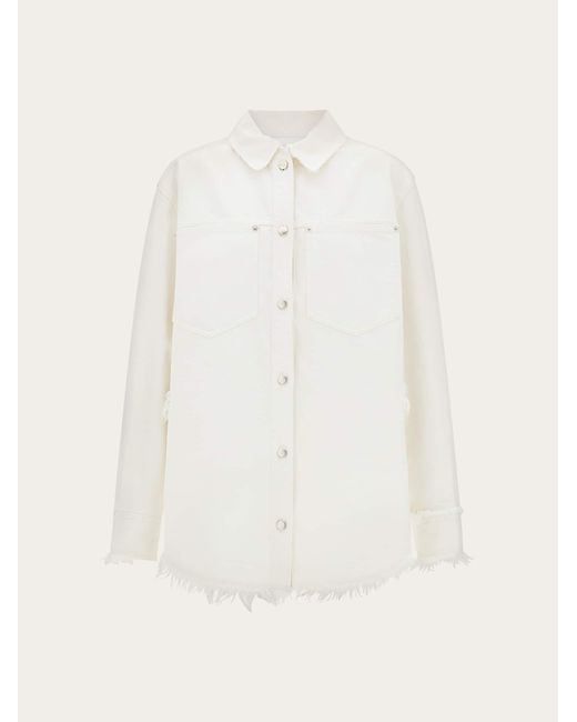 Ferragamo Natural Denim Blouson