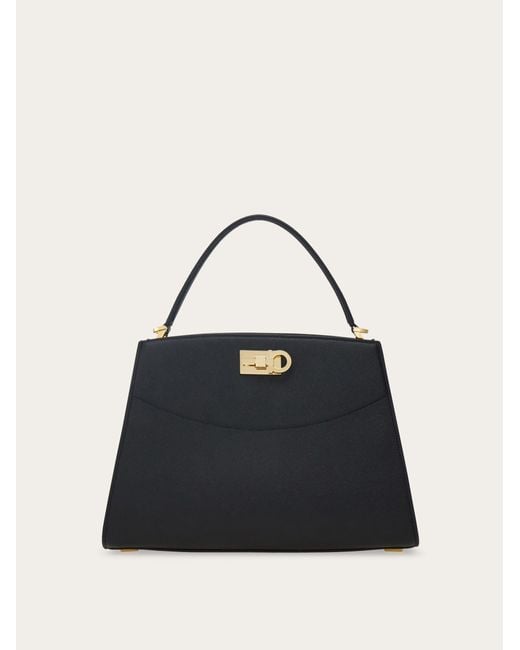 Ferragamo Blue New Studio Box Bag (M)