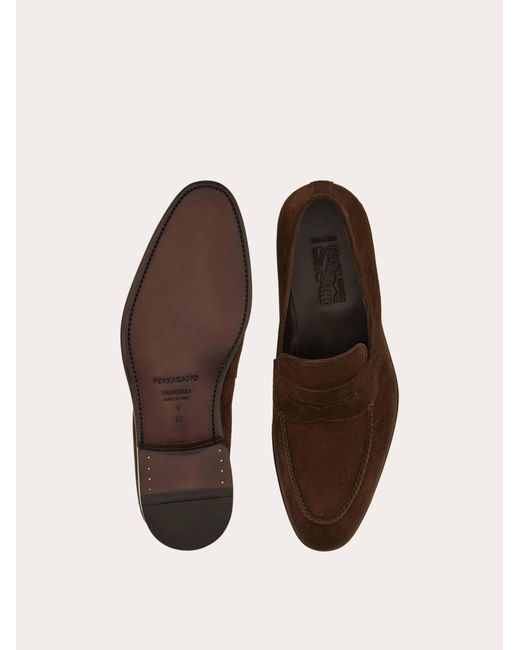 Ferragamo White Tramezza Penny Loafer for men