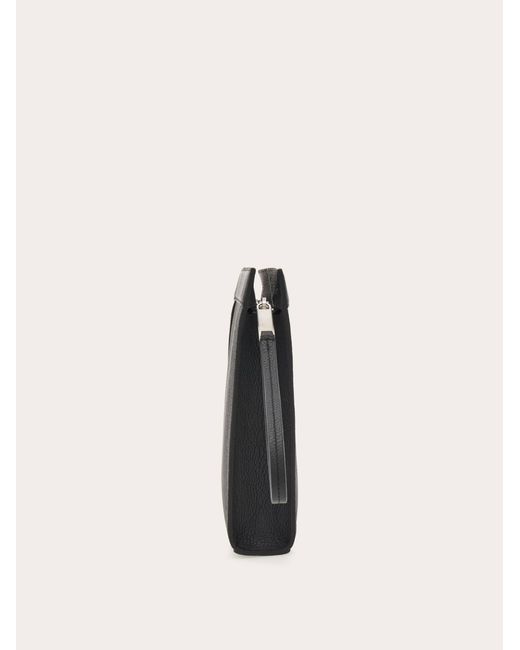 Ferragamo Black Monogram Pouch for men