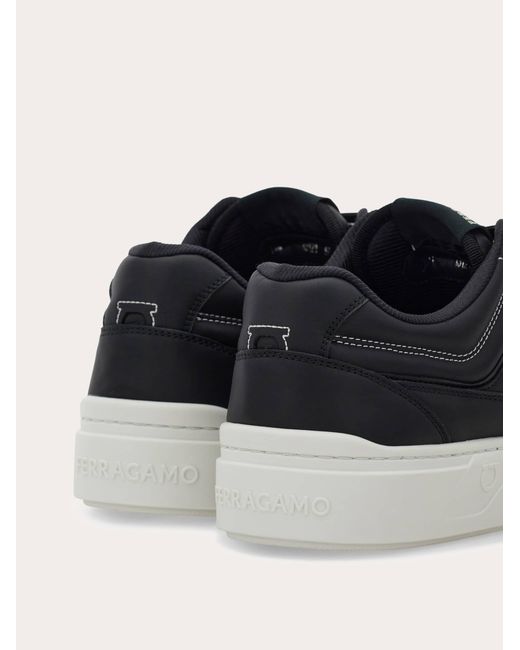 Ferragamo White Gancini Sneaker for men