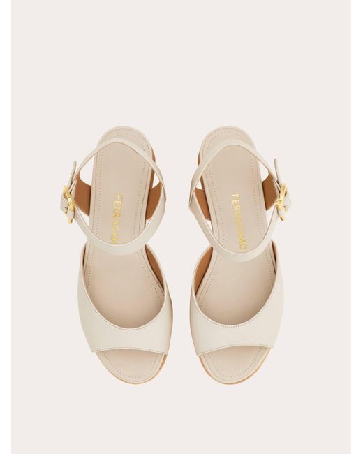 Ferragamo Natural Platform Sandal .5