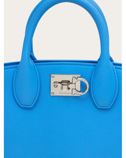 Ferragamo Blue Women Studio Box Bag (s)