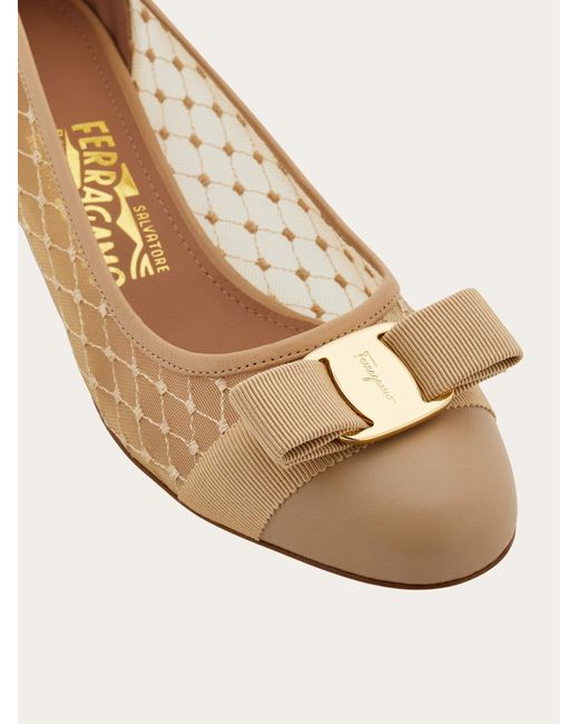 Ferragamo Natural Vara Pump