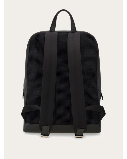 Ferragamo Black Monogram Backpack for men