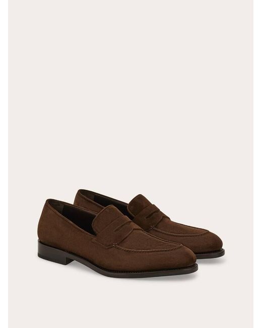 Ferragamo White Tramezza Penny Loafer for men