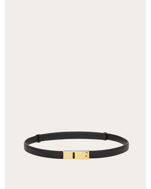 Ferragamo White Extendable Hug Belt