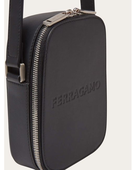Ferragamo Black Compact Crossbody Bag for men