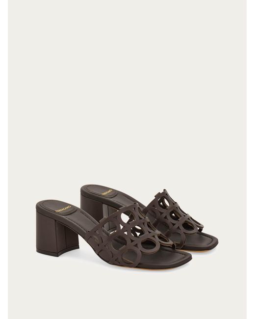 Ferragamo Multicolor Damen Gancini Mule Größe .5