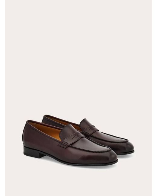 Ferragamo White Penny Loafer for men